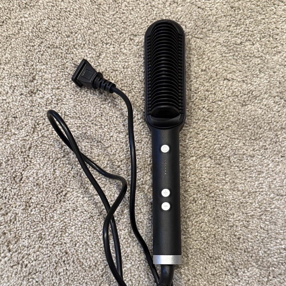 Black Hair Straightening Brush
